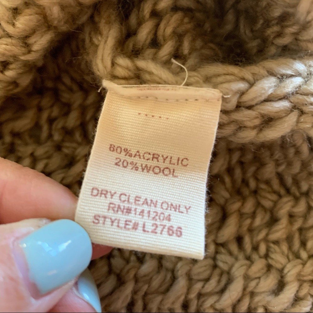 Hem & Thread Wool Blend Button Up Sweater Nwt - image 4